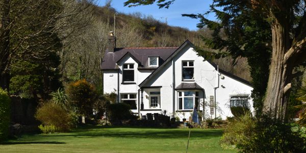 Glynllifon House holiday rental Abersoch holiday home North Wales big house front gardens