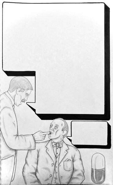 Flyer, hand drawn.