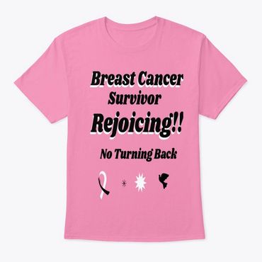 Pink shirt with black writing