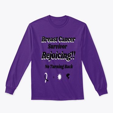 Breast Cancer Survivor - purple long sleeve classic tee shirt