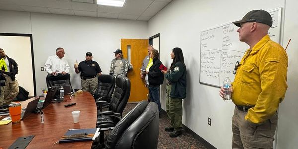 Emergency Operations Center in Gregory during the Mill Fire