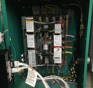 High voltage automatic transfer switch wiring.