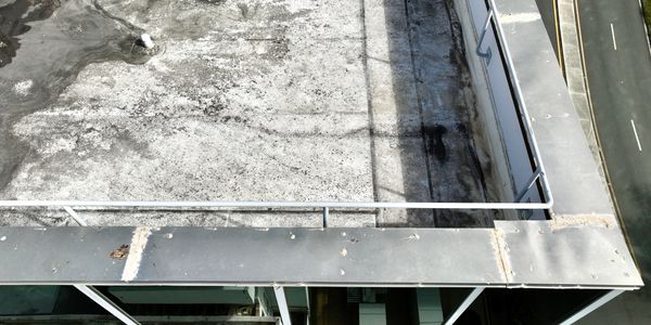 Inspection of roof water leak of a commercial building