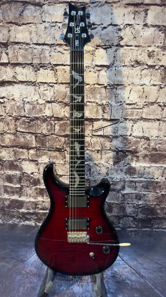 PRS (Paul Allender SE) Bat Inlays, Scarlet Red Burst, EMG Pickups