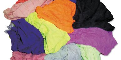 Coloured Soft knit T-shirt rag