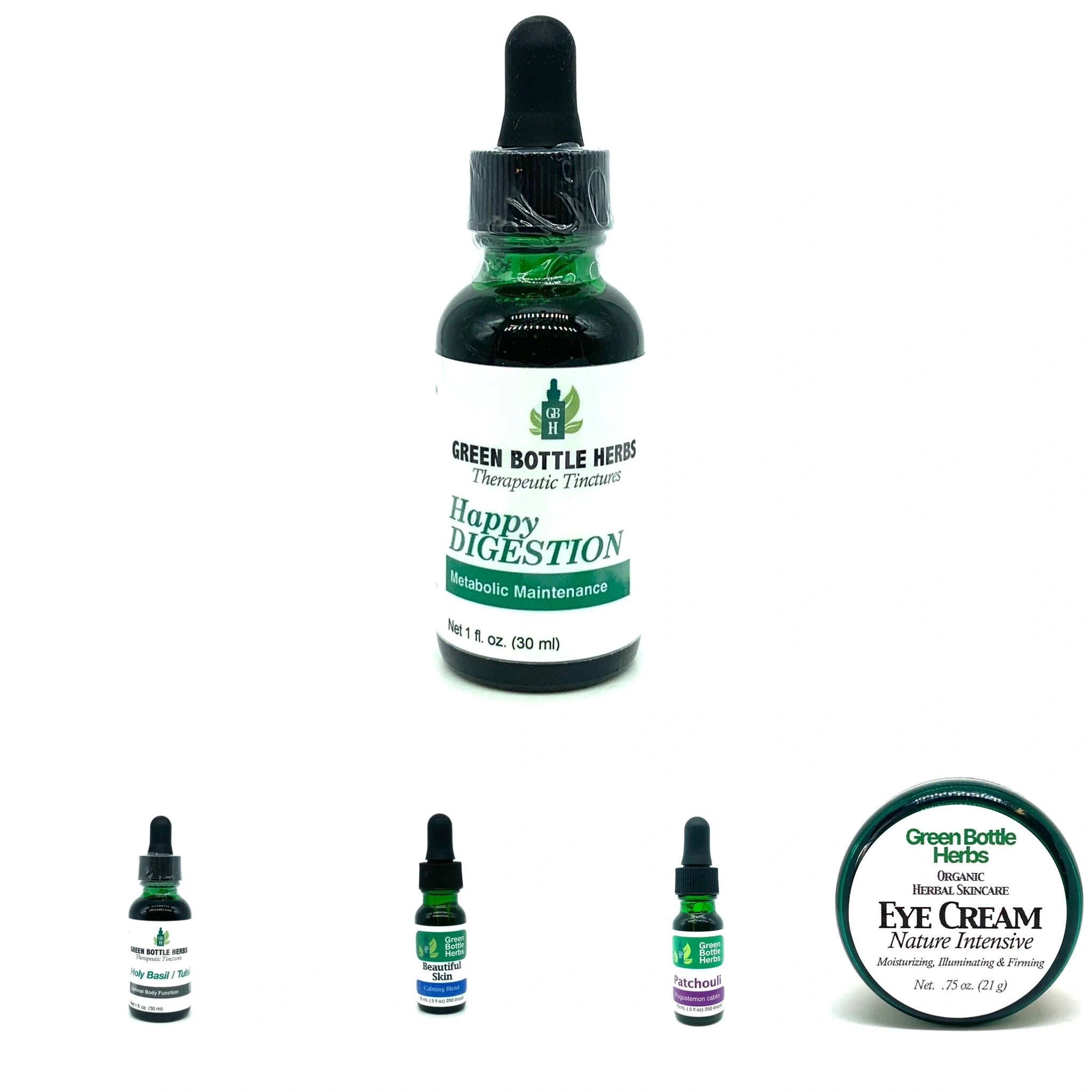 Green Bottle Herbs Herbs, Essential Oils