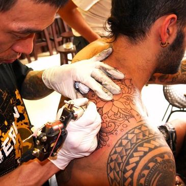 Traditional Bamboo Tattoo - JOKER BROTHERS TATTOO PATONG Traditional Bamboo Tattoo - JOKER BROTHERS TATTOO PATONG