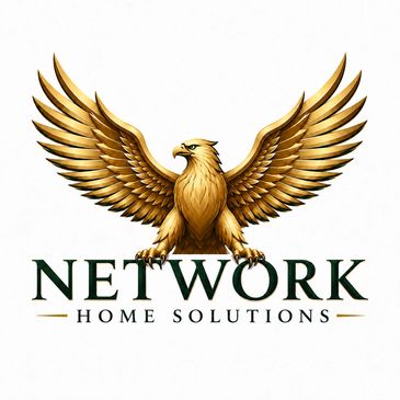 Golden eagle logo with 'Network Home Solutions' text.