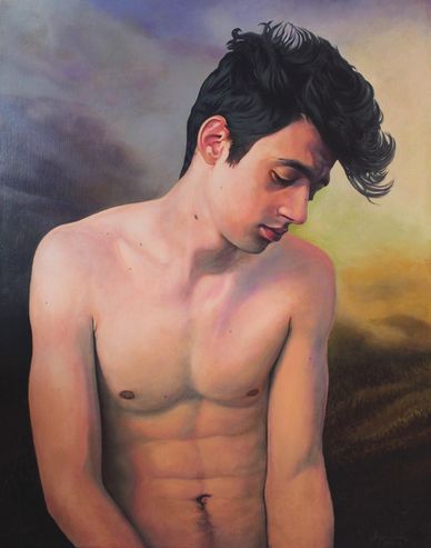 Corbin
Acrylic on canvas, 16" × 20" (2022)