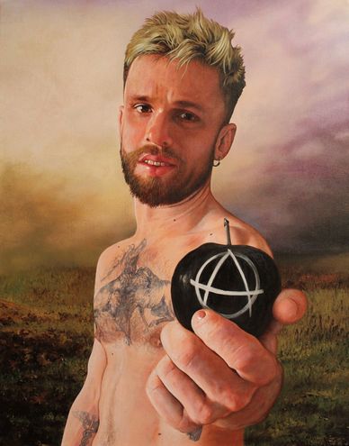 The Fruit of Knowledge
Acrylic on canvas, 16" × 20" (2021)