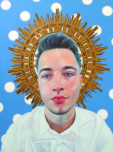 Archangel Cassiel
Acrylic on canvas, 29.5" × 39.5" (2025)