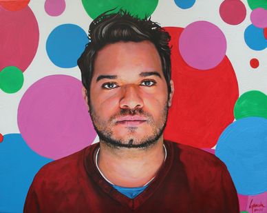 EUDU
Acrylic on canvas, 16" × 20" (2021)