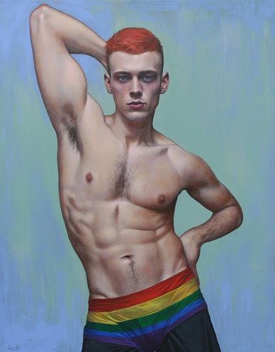 Boldly Unafraid: Confronting Prejudice with Pride
Acrylic on canvas, 16" × 20" (2020)