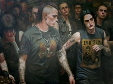 "Sinclairs Pub"
Acrylic on Canvas, 30"x 40". Year: 2024 