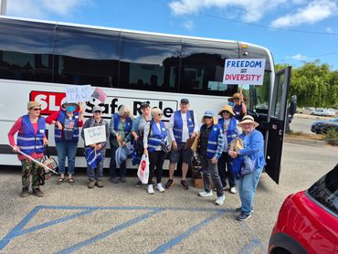Freedom Ride 2025, boarding in Los Osos 8/1/2025