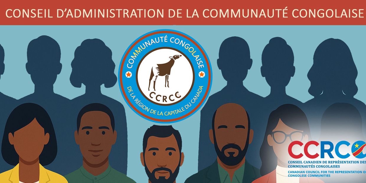 Bannière horizontale du site web présentant l'équipe du Conseil d'administration de la communaute co