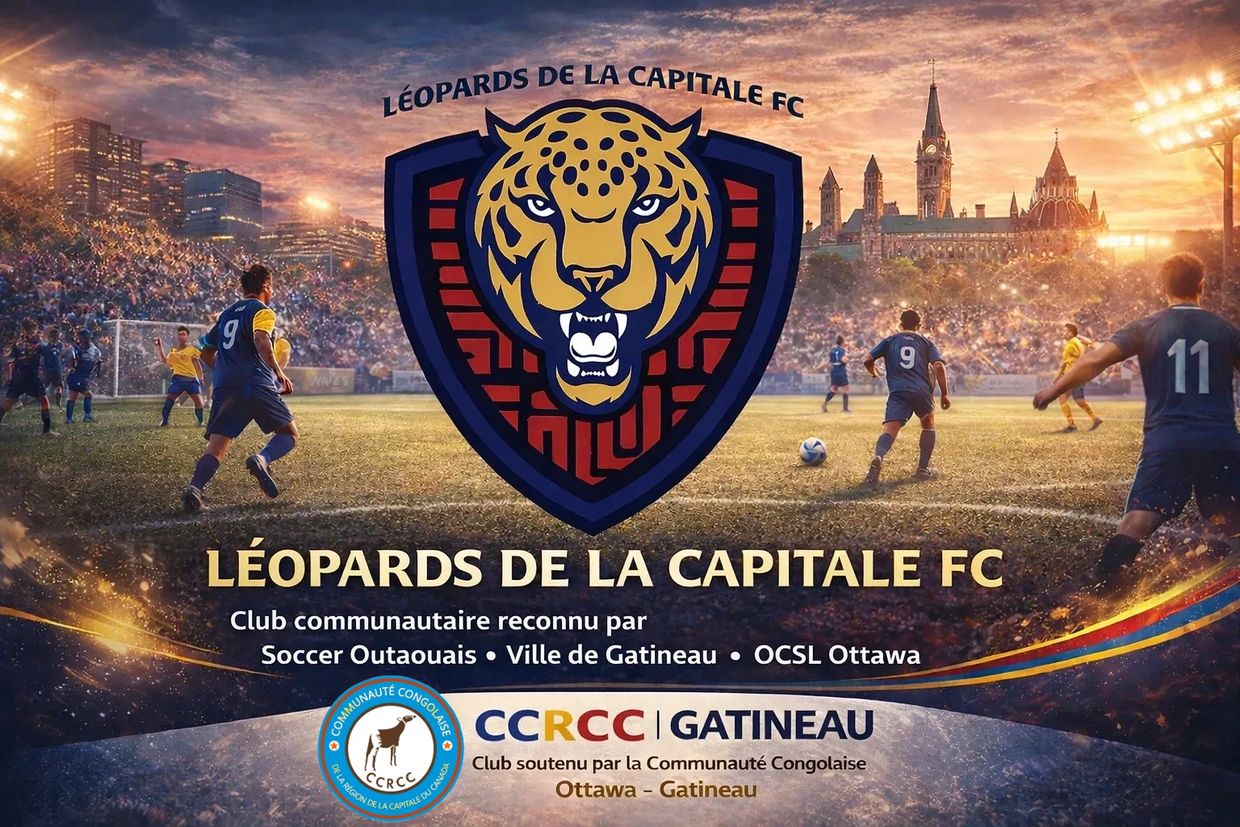 Bannière officielle du club Léopards de la Capitale FC, club de soccer communautaire reconnu par Soc