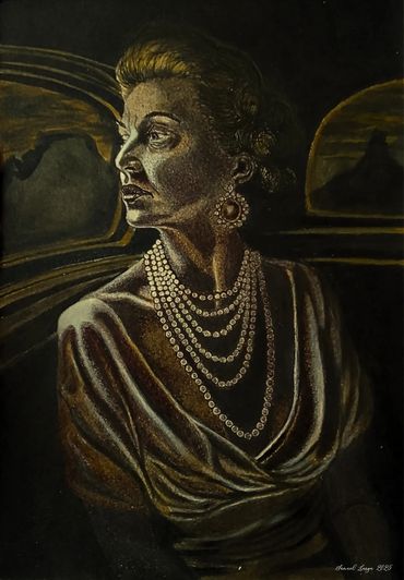 A woman on a journey who is deep in contemplation.