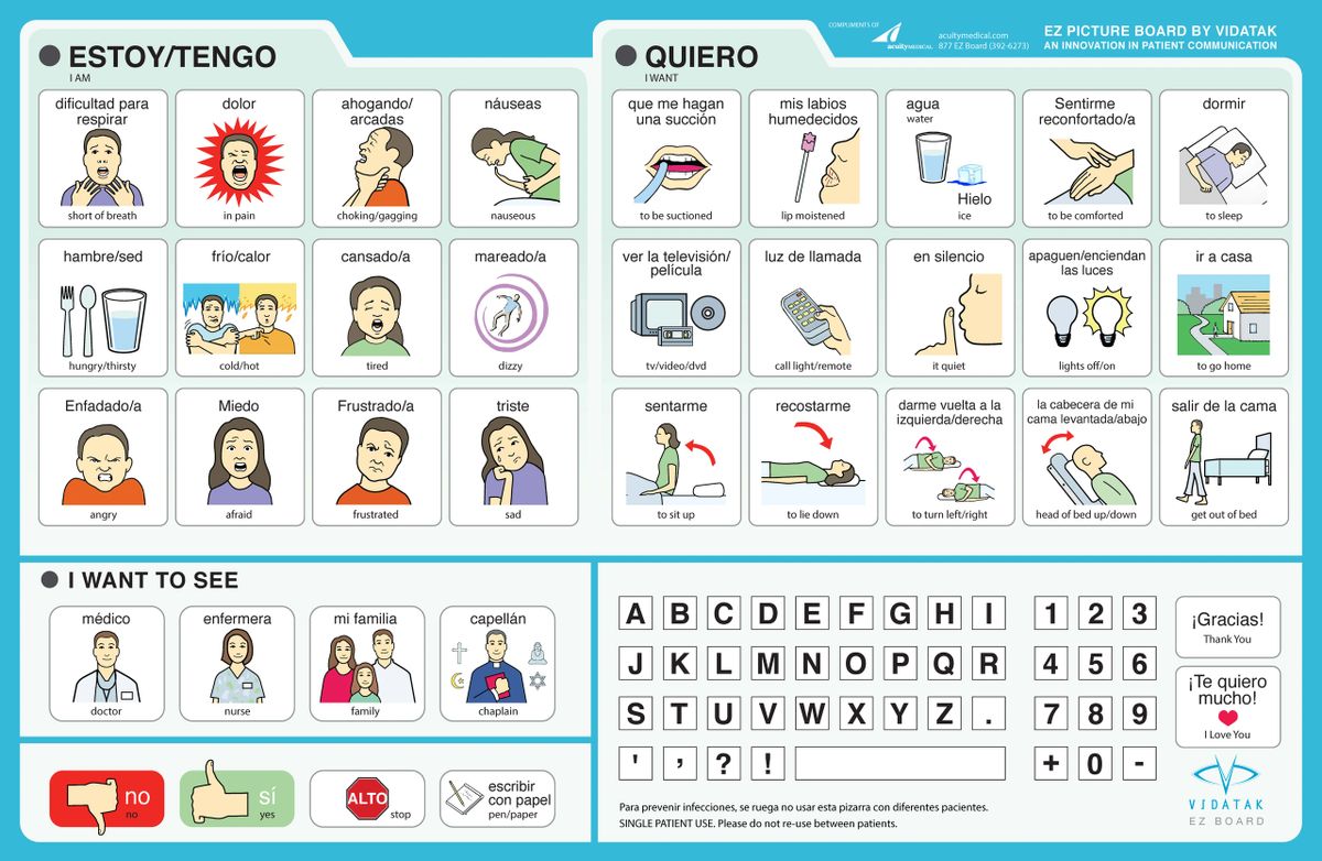 EZ Picture Board Spanish