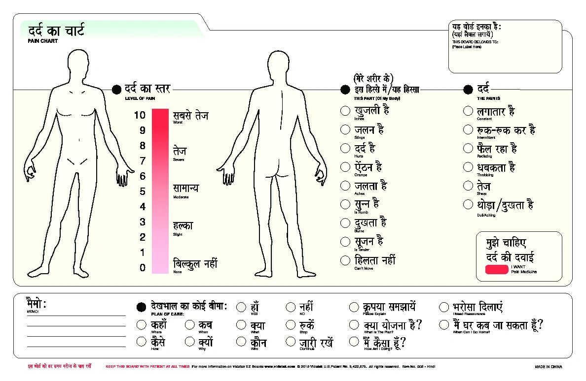 EZ Communication Board Hindi Word
