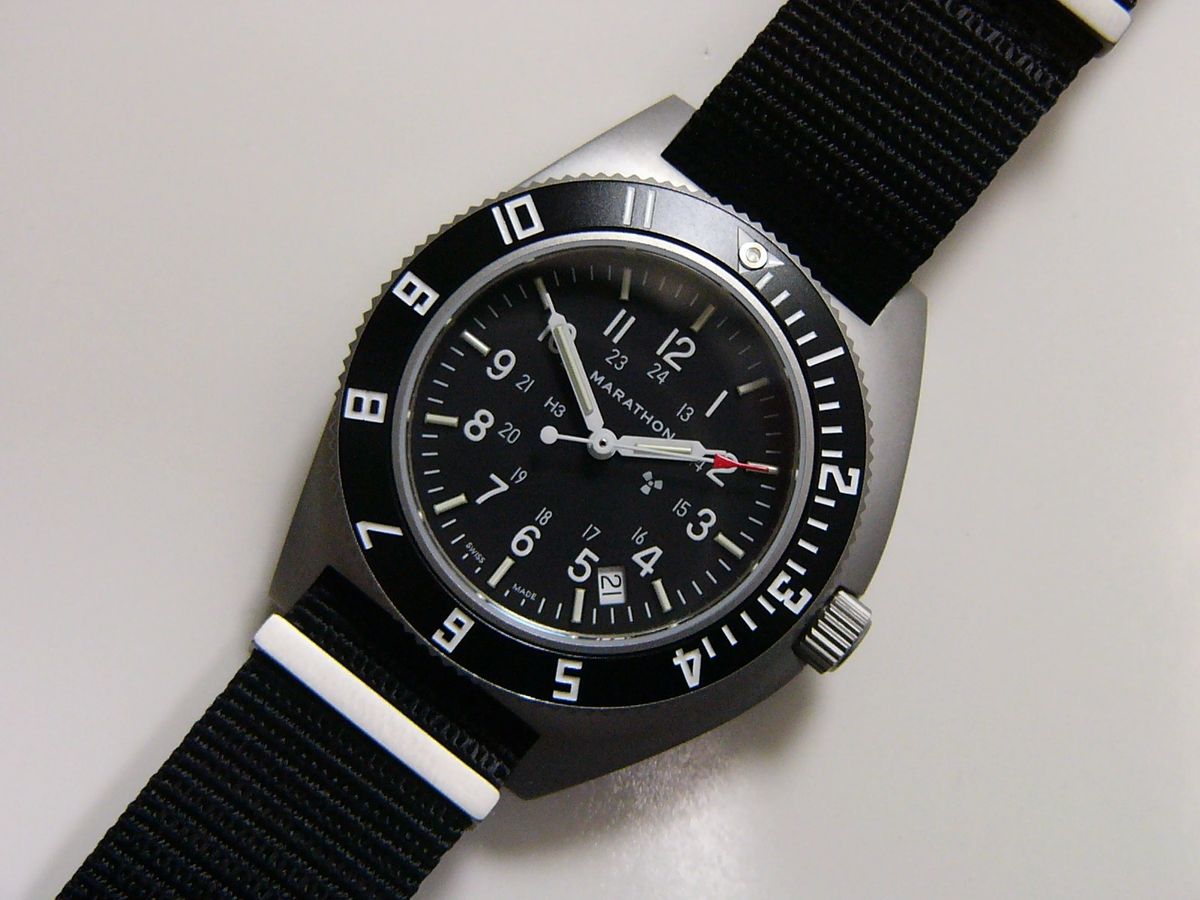 Marathon Steel Navigator Date - DEFSTAN NATO Strap