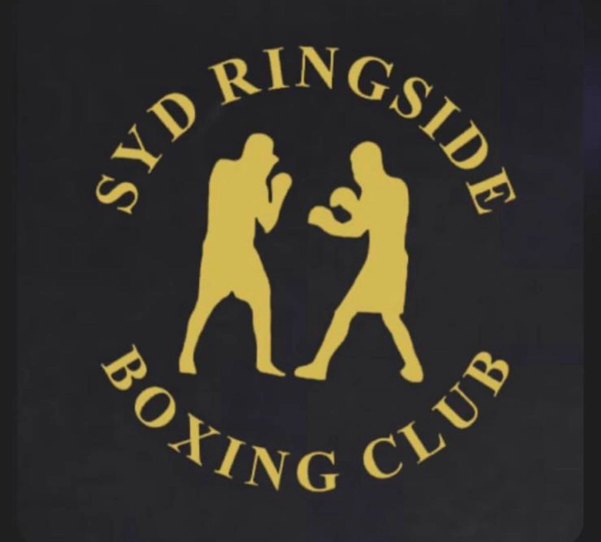 Logo of Syd Ringside Boxing Club with two boxers.