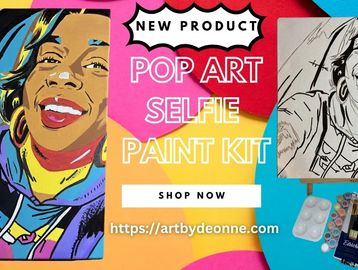 Self Paint Kit Include
*Pre-Sketched Canvas (11x14 in)*Paint*Paint Brushes*Paint Palette*Easel*Dispo