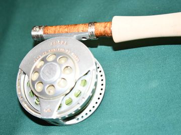 Bamboo Rod Handle with reel.