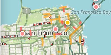 Waze Traffic Waze offers a community-based GPS navigation with turn-by-turn directions. By keeping W