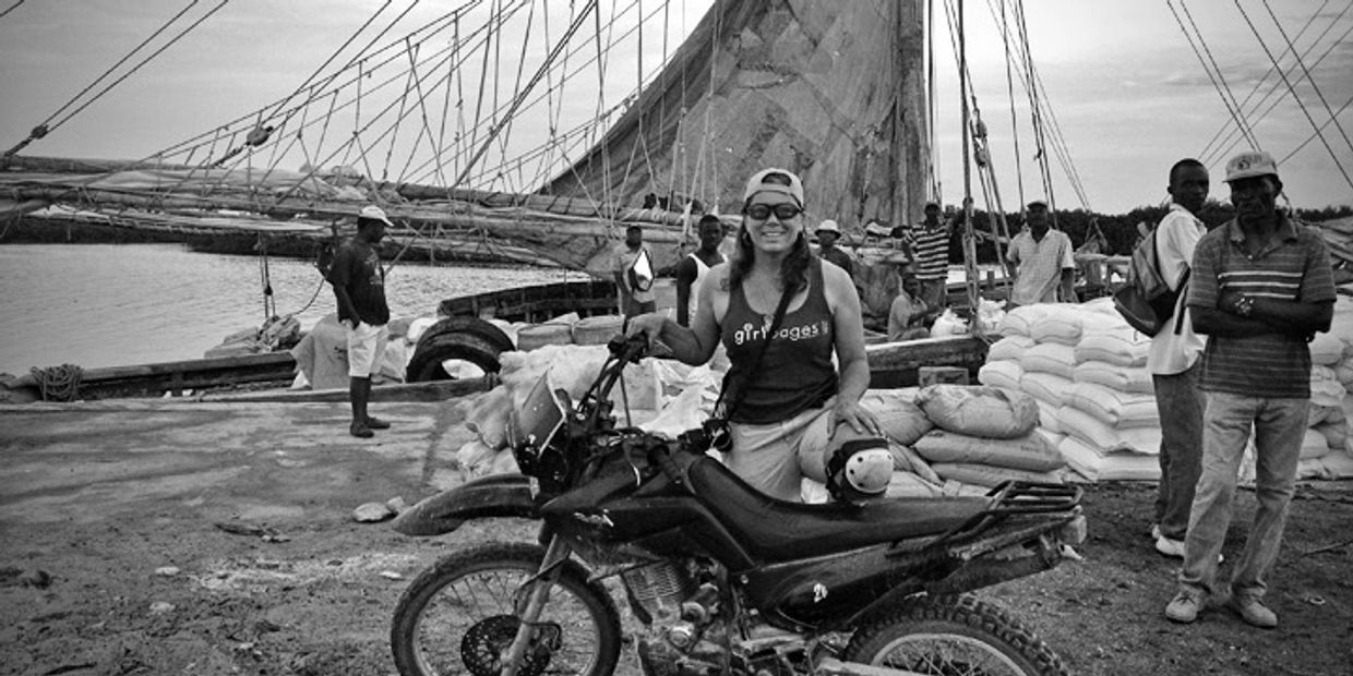 Motorcycle Riding in Anse-A-Galets,  Island of La Gonâve, Haiti  