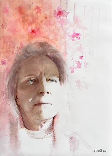 Losing Spring
Transparent watercolor on mineral paper, 30x40 cm.