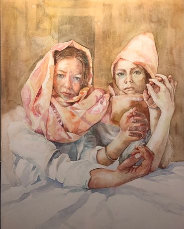 Unveiled.
Watercolor on diy panel, 40x50 cm.
2023