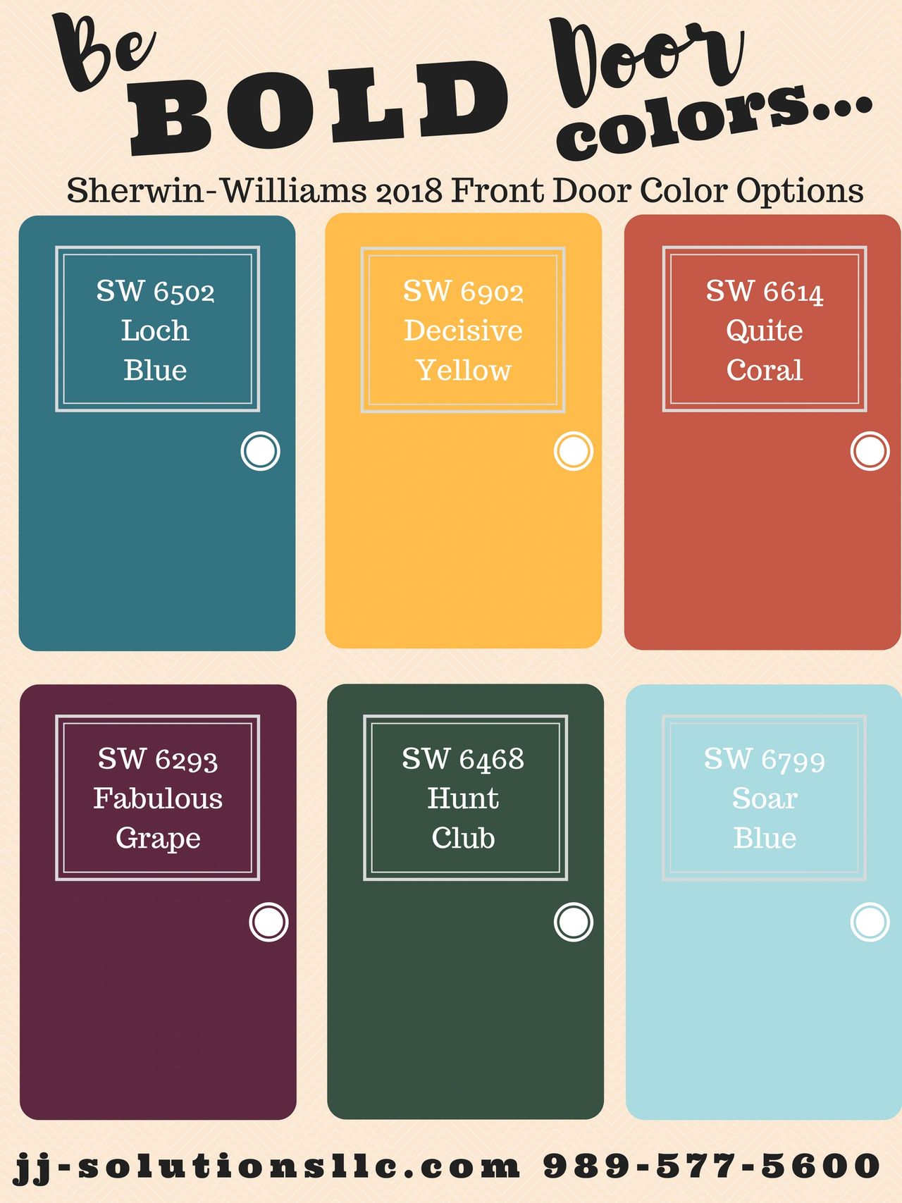 Be Bold Door Colors