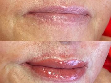 Lip Blush Tattoo at Bombshell Beauty Co. in Frederick & Walkersville Maryland