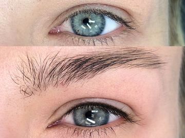 Thin liner tattoo at Bombshell Beauty Co. in Frederick & Walkersville Maryland