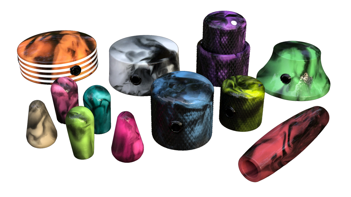 Xentric Guitars AURORA Series Resin Guitar Knobs & Switch Caps