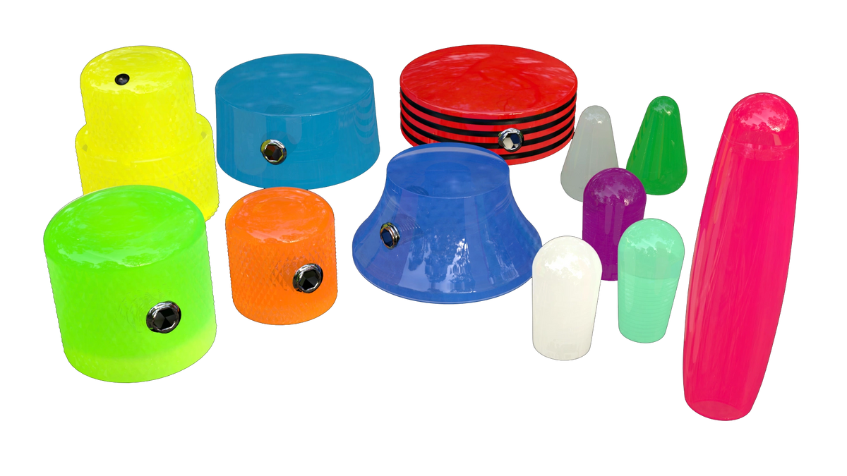 Xentric Guitars IGNITE GEN1 Series Resin Guitar Knobs & Switch Caps
