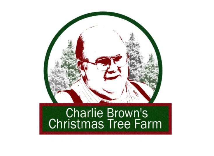 christmas tea towel, charlie brown and co tree farm christmas