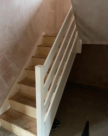 Before pictures of a Staircase renovation in Northampton
