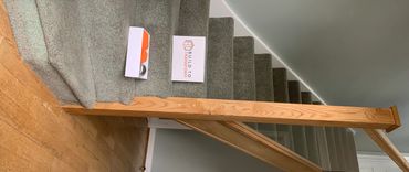 After pictures of a Staircase renovation in Bovingdon, Hertfordshire.