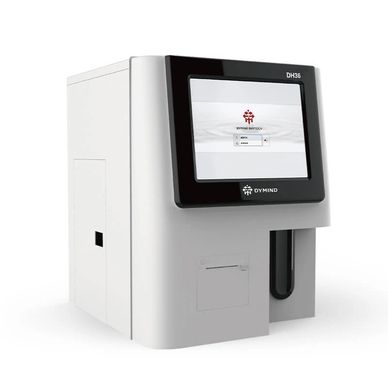 Compact Dymind DH36 medical device with touchscreen interface.