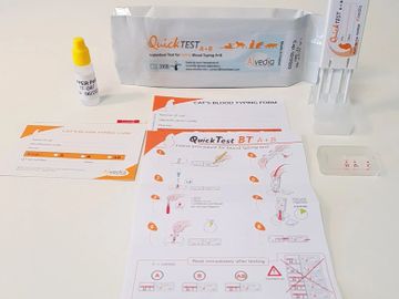 Alvedia Feline A + B Quick Test Blood Typing