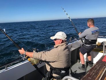some bloke big game fishing onboard seawatch in falmouth 