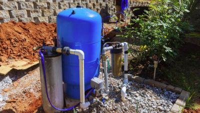 Residential Well with pressure tank