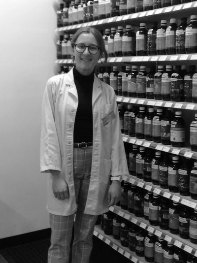 Just me on my last day of student clinic!