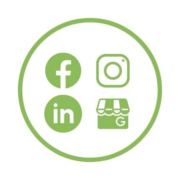 Facebook, Instagram. Google Business Profile, Linkedin