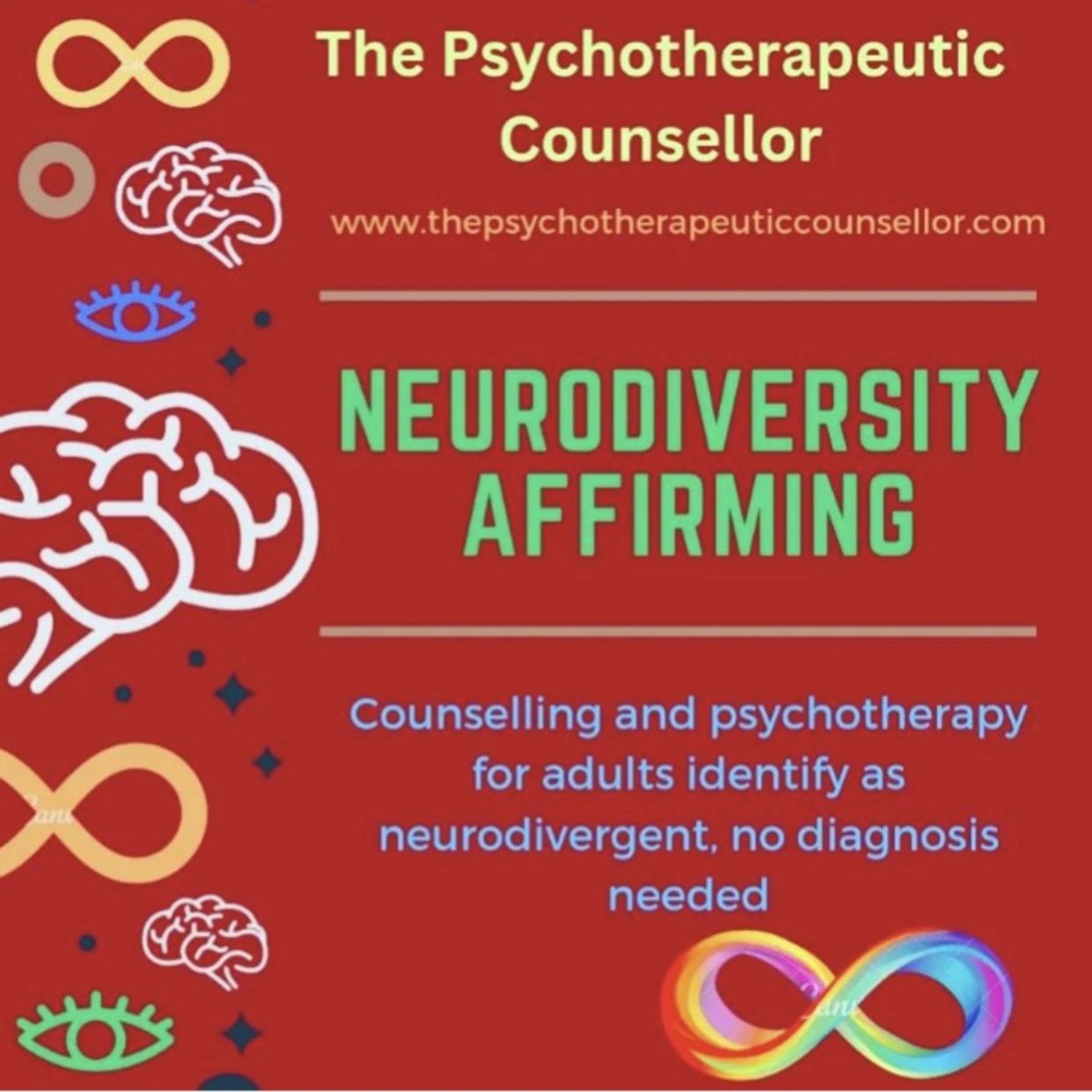 Neurodivergent Counselling for adults.
ADHD, Autistic Adults
Neurodivergent adults
adult ADHD diagno