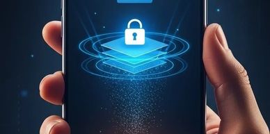 A lock on a phone screen for Privacy policy a Copthorne Therapies.