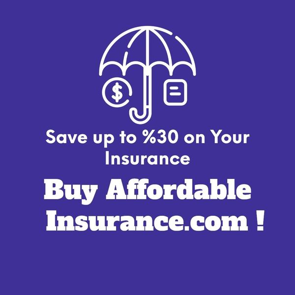 Advertisement for affordable insurance saving up to 30%.