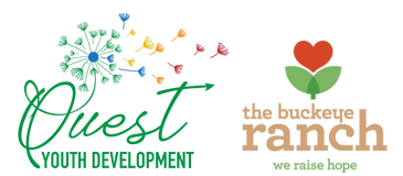 Logos of Sweet Greens and Urban Ranch with floral and heart designs.
